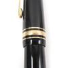 Great MONTBLANC Fountain Pen Meisterstck Cap Type Black Gold 14K Mens Used