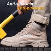 Indestructible Safety Boots Shoes Men Puncture-Proof Work Shoes Steel Toe Work Boots Men Anti-Slip Safety Shoes Footwear Male