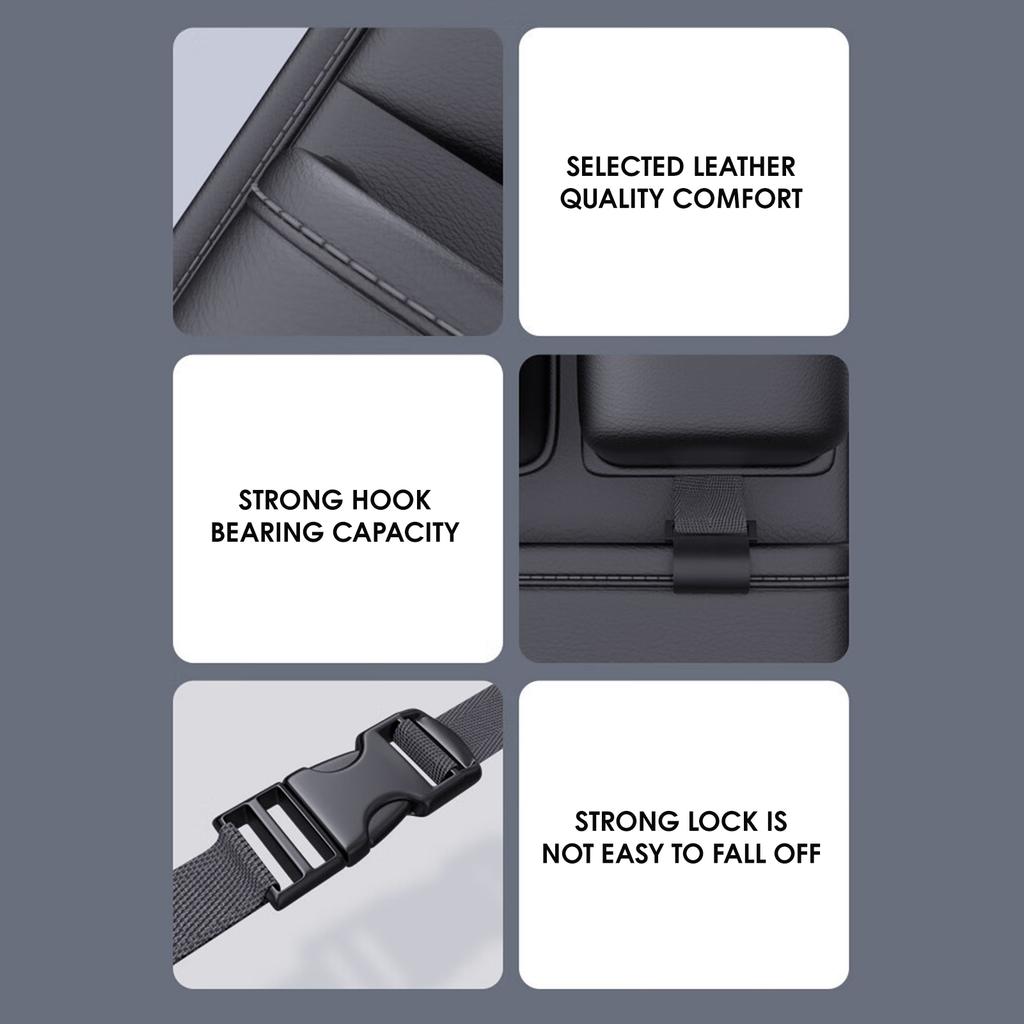 Car Seat Back Storage Bag Stable Buckle with Durable Waterproof Material Suitable for Kids and Travel