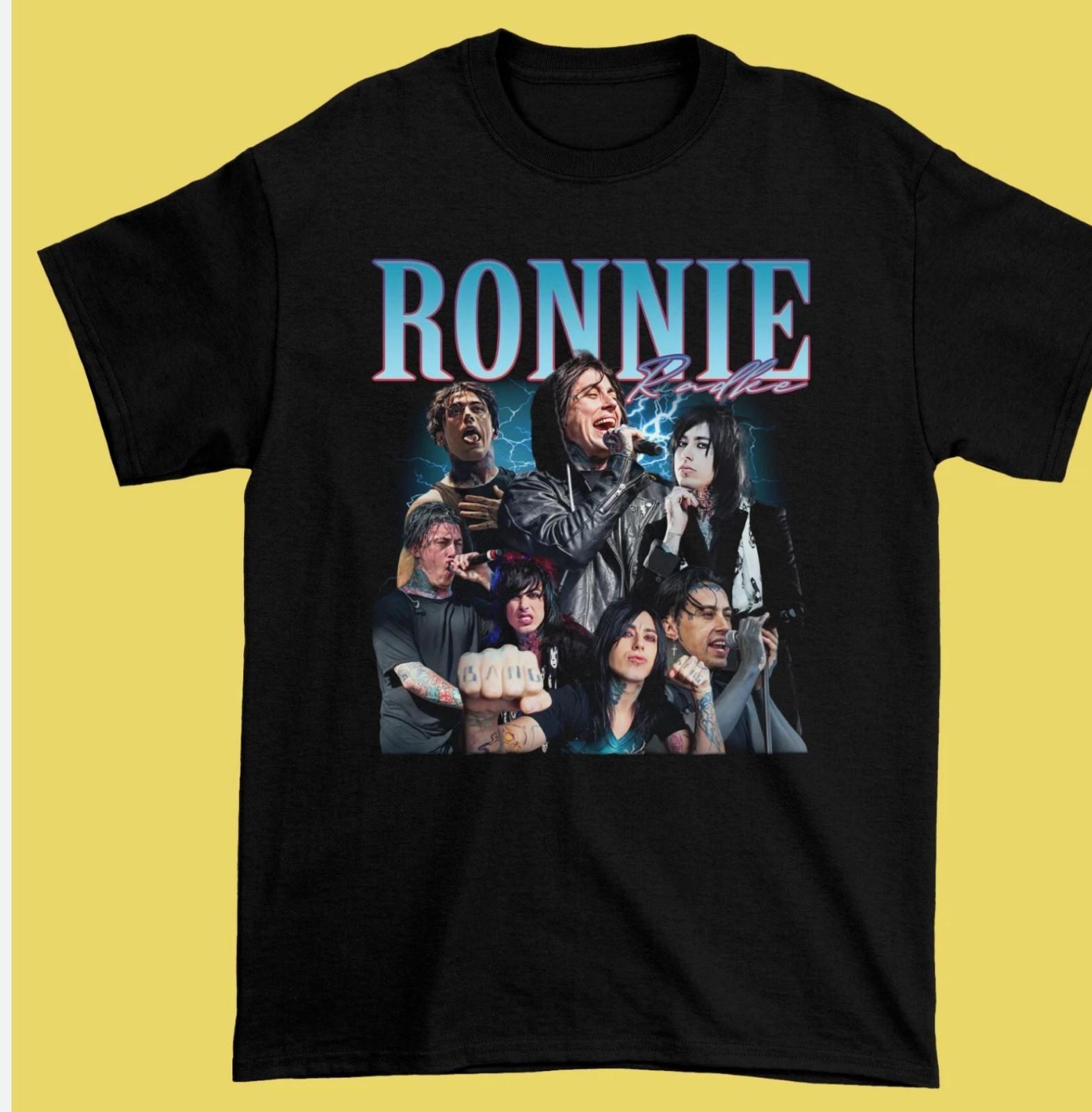 HOT! Ronnie Radke Falling In Reverse Black Cotton T Shirt S-5XL L
