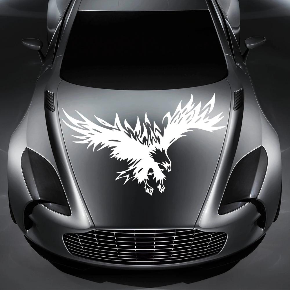 Eagle Car Hood Sticker Personality Totem Applique Bird Wings Pattern Vehicle Body Graphics Truck Vinyl Decal Auto Accessories