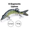 10cm/12.5cm Pike Wobblers for Fishing Artificial Bait Hard Multi Jointed Swimbait Crankbait Lifelike Fishing Lure Tackle