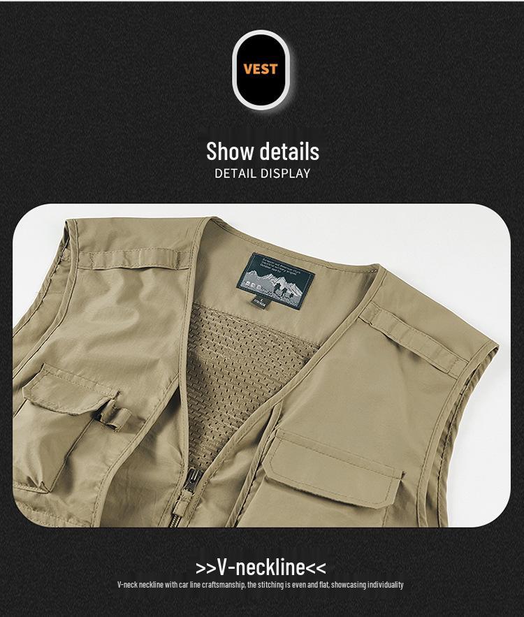 Men's Autumn Outdoor Casual Multi-Pocket Vest