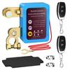240A Kill Switch 12V Remote Battery Disconnect Switch with Led Voltage Display Automatic Power Shut Off Switch For Auto Battery