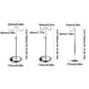 Stainless Steel Bag Clothing Show Shelf Adjustable Polished Metal Display Risers Silver Wallet Holder Stand