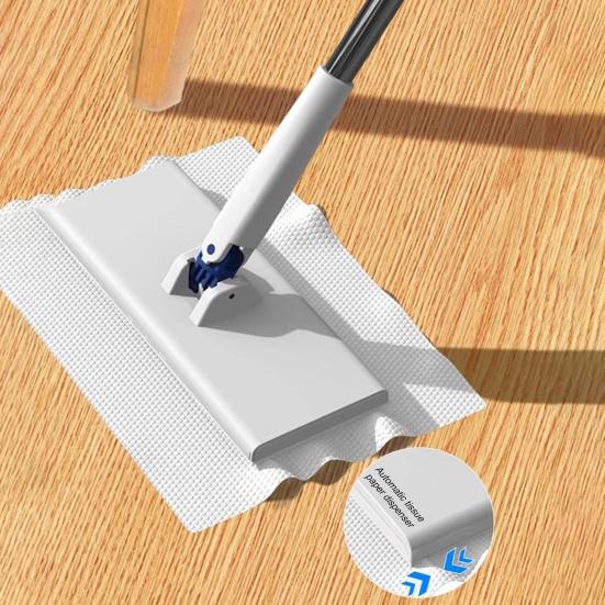 Mop plat mic Mop cu față de prosop Mop ușor Sistem cu clips Schimbare ușoară a pad-ului Mop pentru podea bucătărie baie