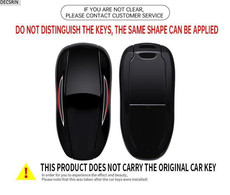 Zinc Alloy+ Leather Car Smart Key Cover Case Shell Fob For Tesla Model 3 Model Y X S Key Shell Bag Holder Protector Accessories