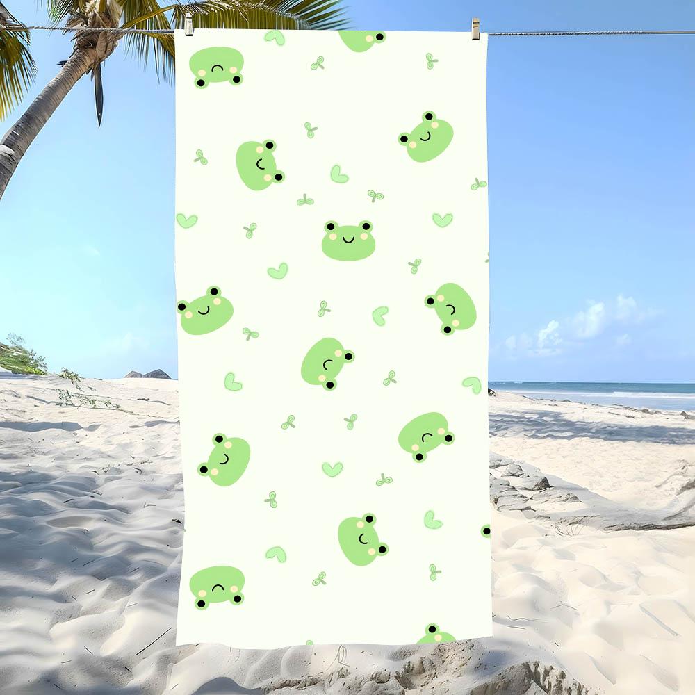 Jmg Household Supplies Men's Playful F-Froggys Towel Beach Towel Oversized Super Absorbent Soft Swim Beachtowels For Wo