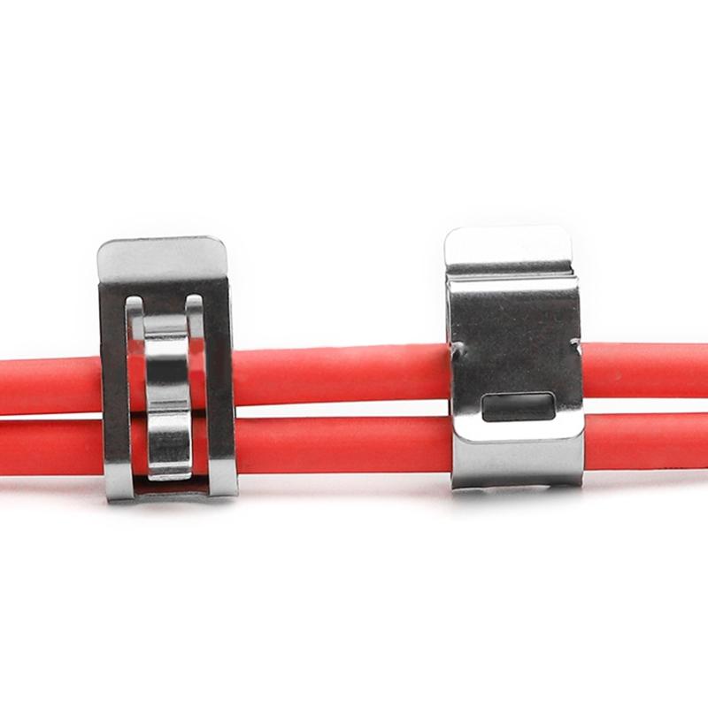 50 BUC Clipuri Metalice pentru Cabluri Remorcă pentru Gestionarea Cablurilor Clipuri pentru Cabluri Remorcă Barcă pentru Marfă pentru Rulotă Remorcă Barcă