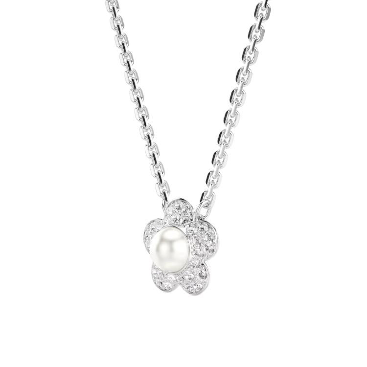 Swarovski Ariana Grande Floral Design Crystal Necklace Unisex necklace Silver 5755817
