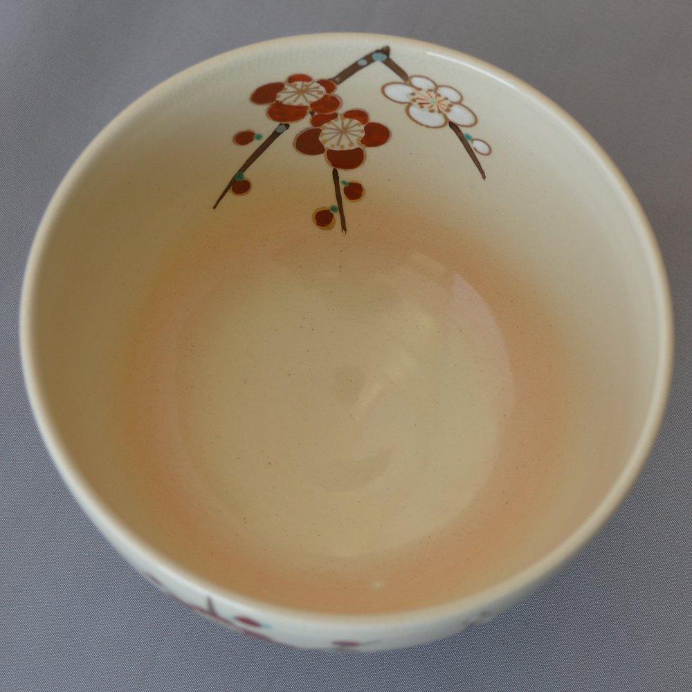 Shoho Matcha-Schale Pflaume Kyo-yaki Kiyomizu-yaki K2-4