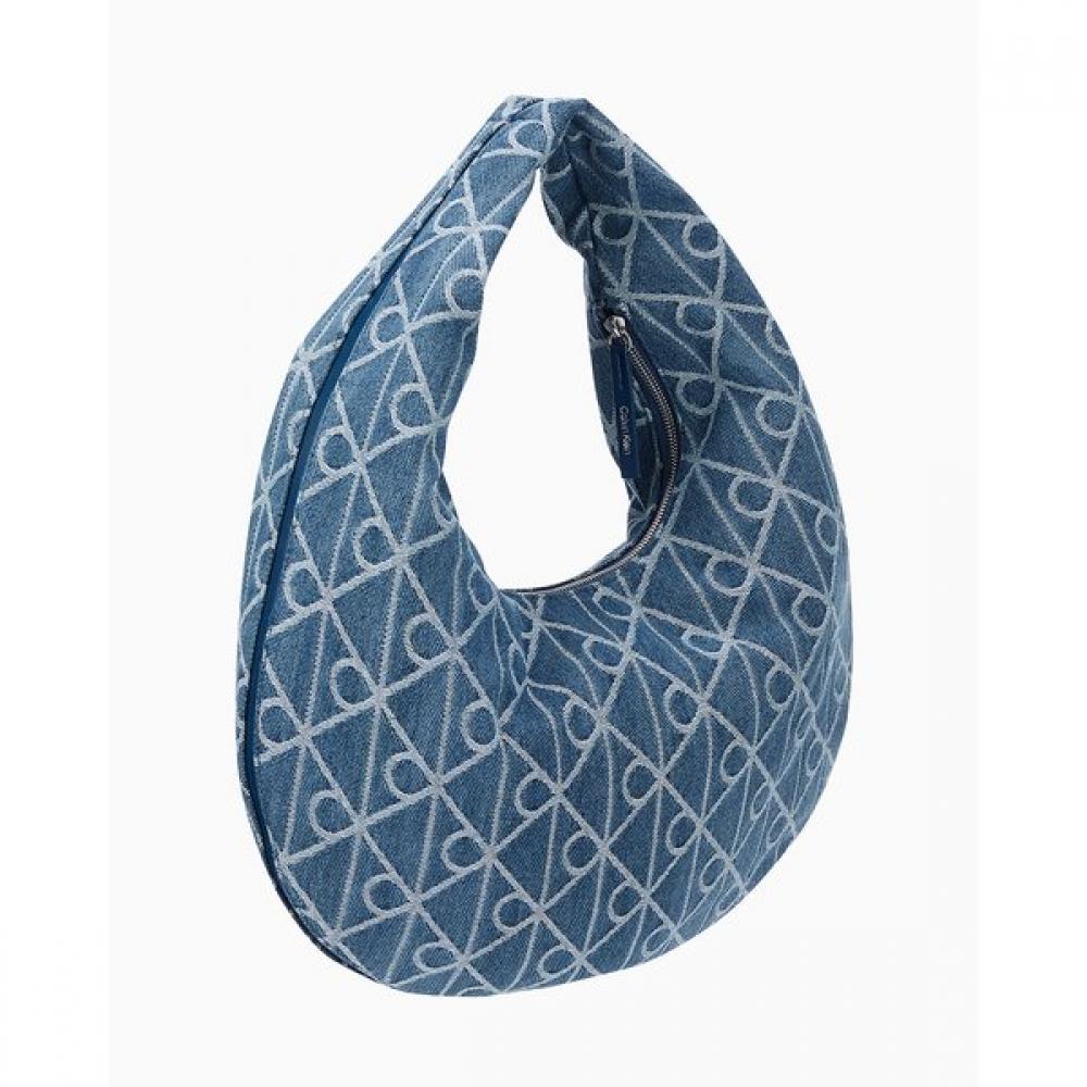 Calvin Klein JeanS Women S Emblem Denim Hobo Bag 4f3591g Ybn