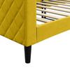 Daybed Yellow 80x200 Cm Velvet