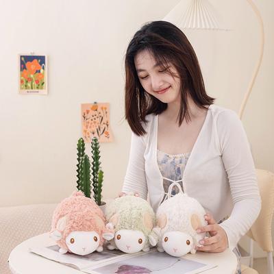 Cute Lying Down Lamb Doll Plush Toy Sheep Doll Girls Accompany Soothing Throw Pillow Children'S Cloth Doll