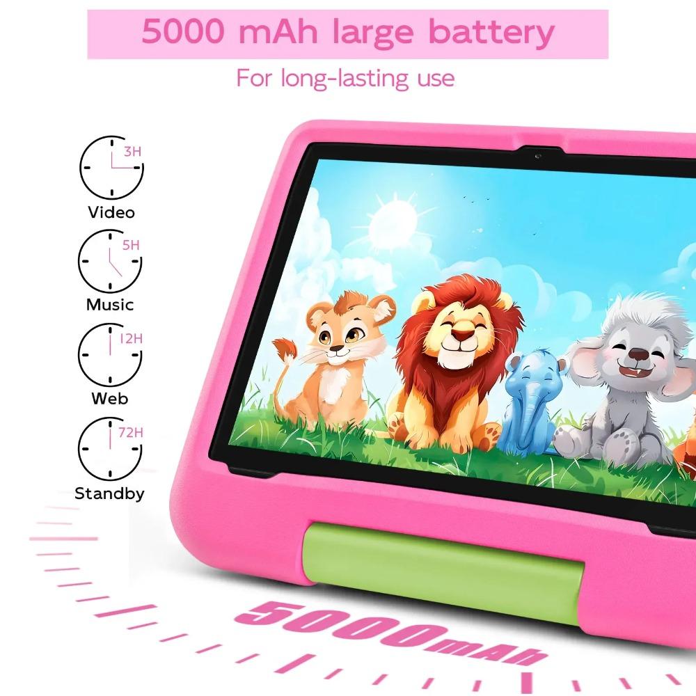 Paitanry Tablet da 10,1 Pollici per Bambini Android 15 8GB RAM 64GB ROM Display HD Tab USB Type-C 5G WIFI 6 Tablet PC Regalo per Bambini
