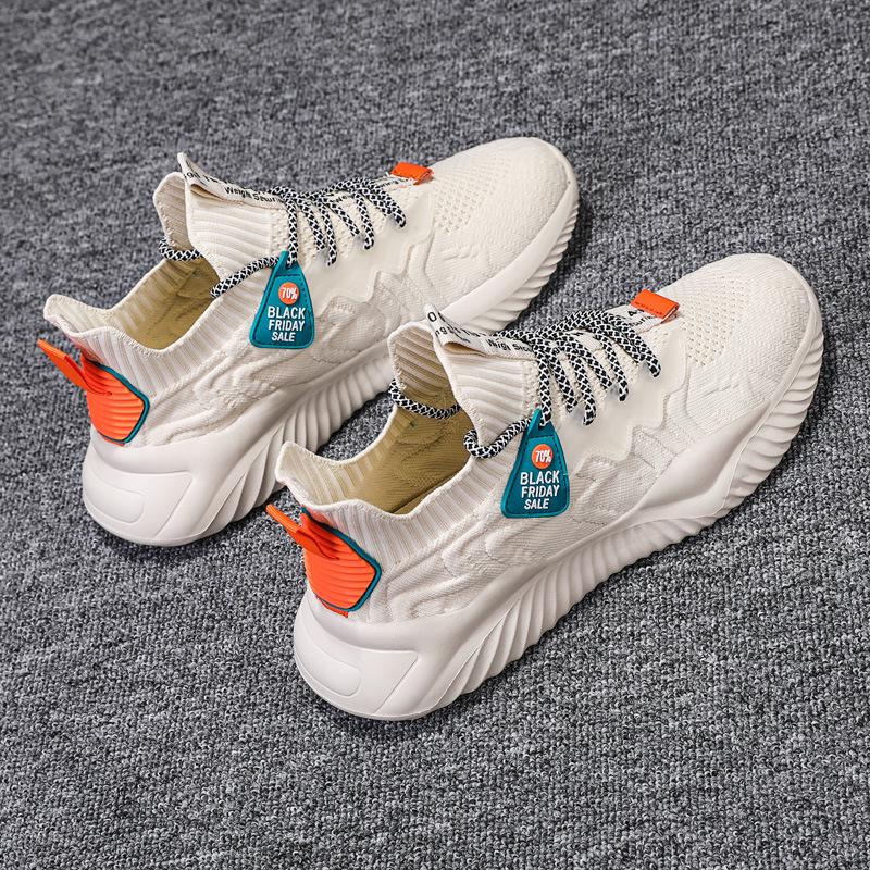 Men's 2025 Fly-knit Breathable Running Shoes - Casual, Trendy, Fashionable Sports Footwear for Spring & Autumn