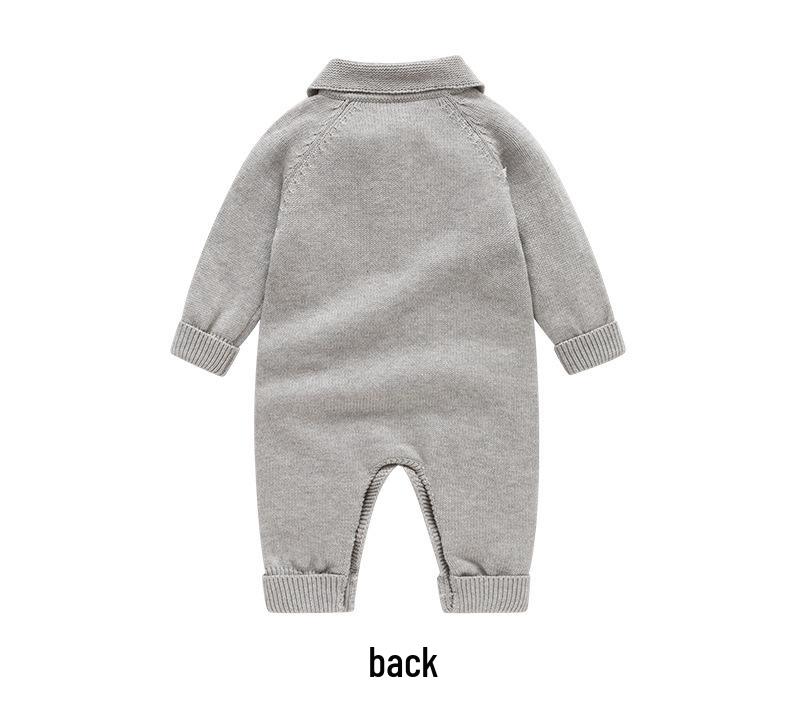 European & American Style Newborn Cotton Romper for Autumn/Winter - Perfect for First Birthday