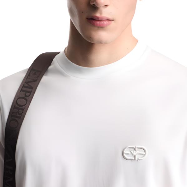 Emporio Armani Short Sleeve Plain Knit Crew Neck T-Shirt Men tops EM004585-AF10017-U0003