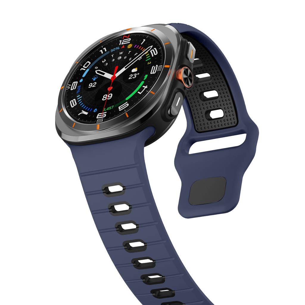Sports Two-Tone Silicone Strap For Samsung Galaxy Watch Ultra 47mm Watchband Accessories For Samsung Galaxy Ultra Band Bracelet