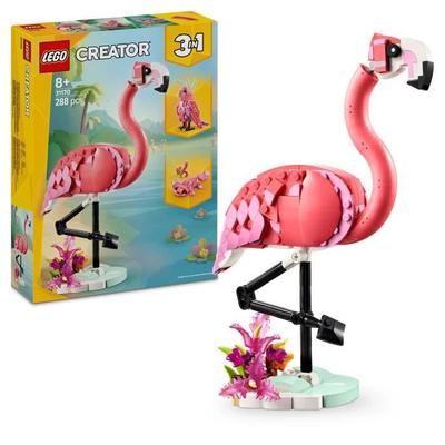 LEGO Creator 31170 3-in-1 Wild Animals : the Pink Flamingo - Toy for Girls from 8 Years Old