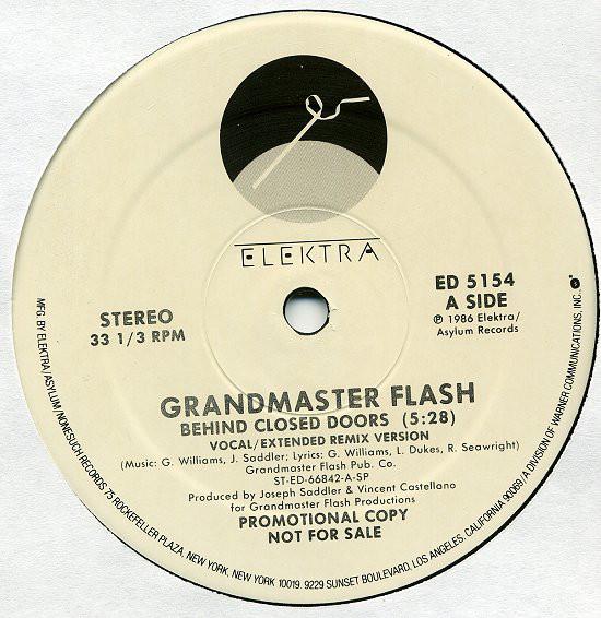 

12inch Record GRANDMASTER FLASH - Behind Closed Doors ED5154PROMO Elektra 1986 US Rap & Hip-Hop/R&B Used