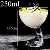 250ml High Quality Cocktail Glass Cup Milk Tea Ice Cream Cup Creative Fruit Juice Cold Drink Cup Bar Accessories