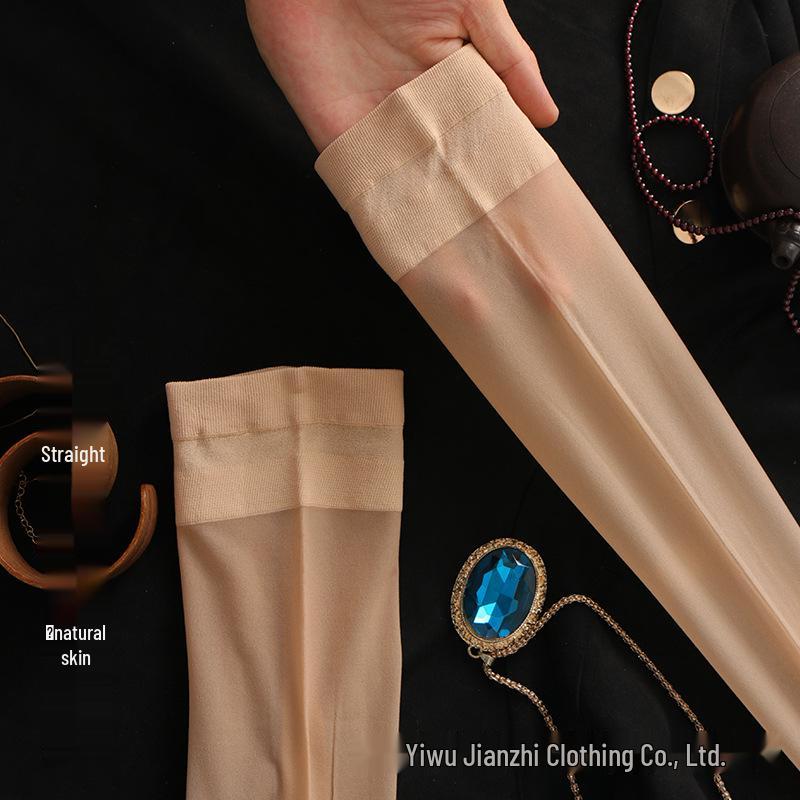 

Женские ультратонкие чулки выше колена, которые можно обрезать по размеру, с нескользящей пяткой для красивых ног Simple Packaging