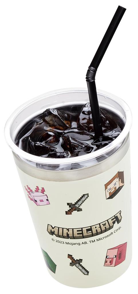 Skater Convenience Store Coffee Stainless Steel Tumbler, Medium, Insulated for Hot and Cold Drinks, Minecraft Explore More, Minecraft STCV2