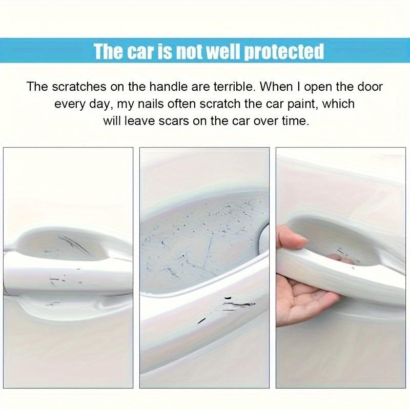 8 pieces of protective patch for loading door handles - Adhesive scratch-resistant paint protection film
