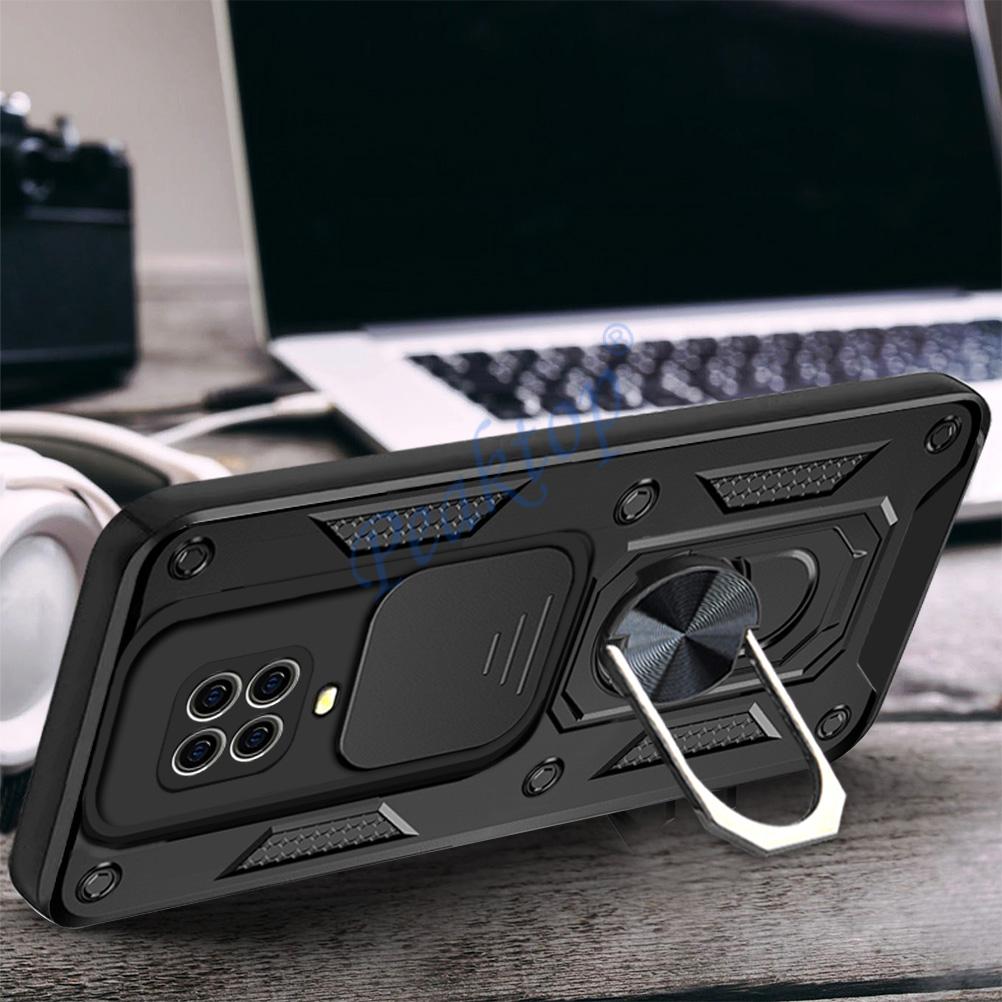 For Xiaomi Redmi Note 9 Pro Case Camera Protection Armor Cover Funda Xiaomi Redmi Note9 9Pro 9S 9 S Shockproof Ring Stand Covers