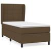 3127928 vidaXL Divan Bed with Mattress Dark Brown 90x190 Cm