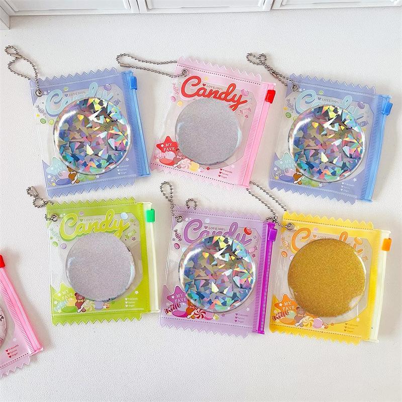 1/3Pcs Mini Anime Badge Storage Bag Protective Shell Toy Doll Bag Transparent Display Bag Pendant Hanging Keychain Decor Gift