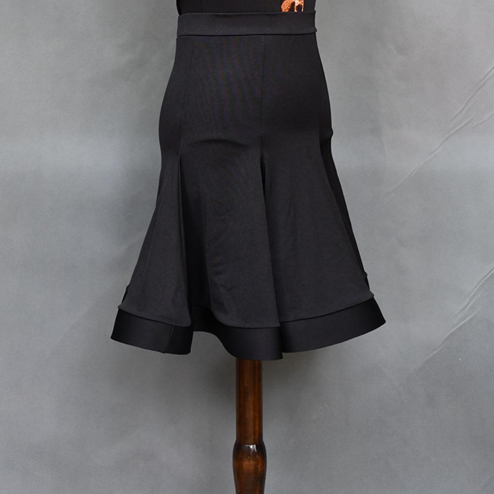 Gonna a Spina di Pesce da Donna per Danza Latina Costume da Rumba Outfit da Esibizione