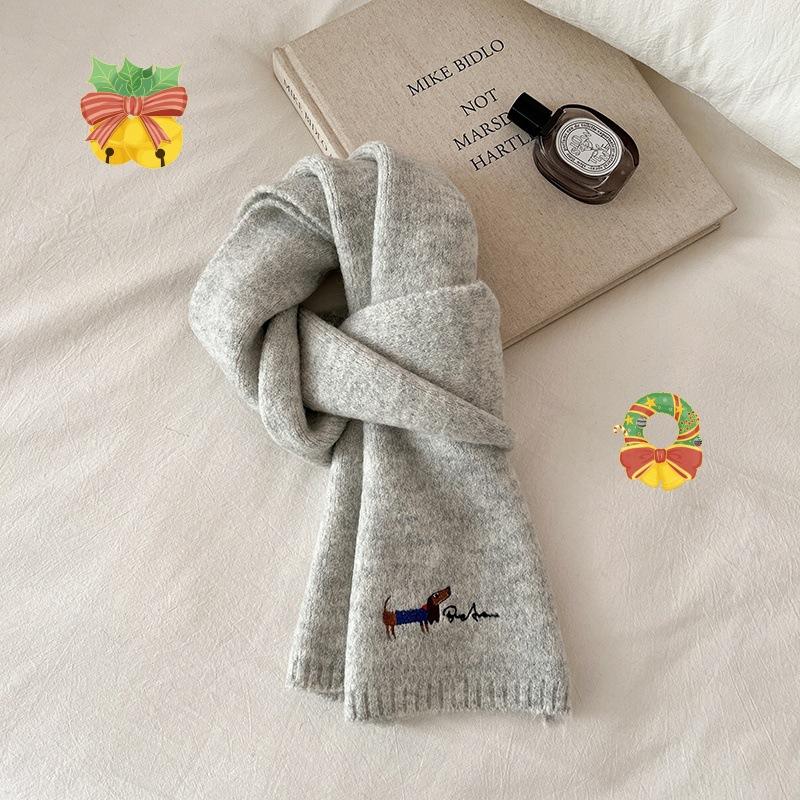 New quality scarf women's winter atmosphere Christmas gift warm scarf versatile soft waxy shawl