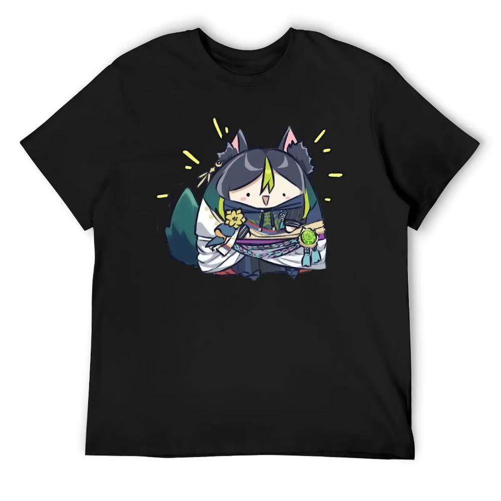 Happy Chonky Tighnari For Sale T-shirts Classic T-shirt Round Neck Sport Humor Graphic Travel Eur Size