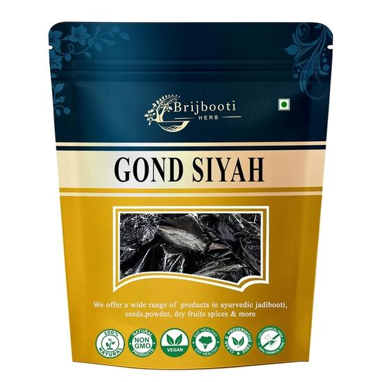 

BrijBooti Gond Siyah - Kala Gond - Black Gum For Joint and Back Pain 100 Gr 100GM