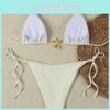 Ladies Bikini Swimsuit With Nylon Material And Removable Padding For Beach And Pool Use