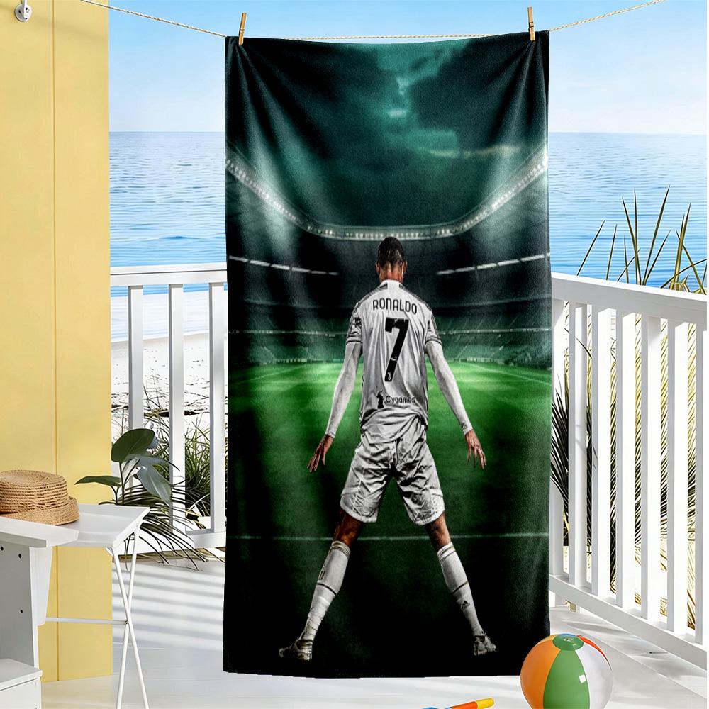 Ronaldo's Legacy: Goat Beach Towel High Absorbency & Quick-Dry Comfortable Lightweight