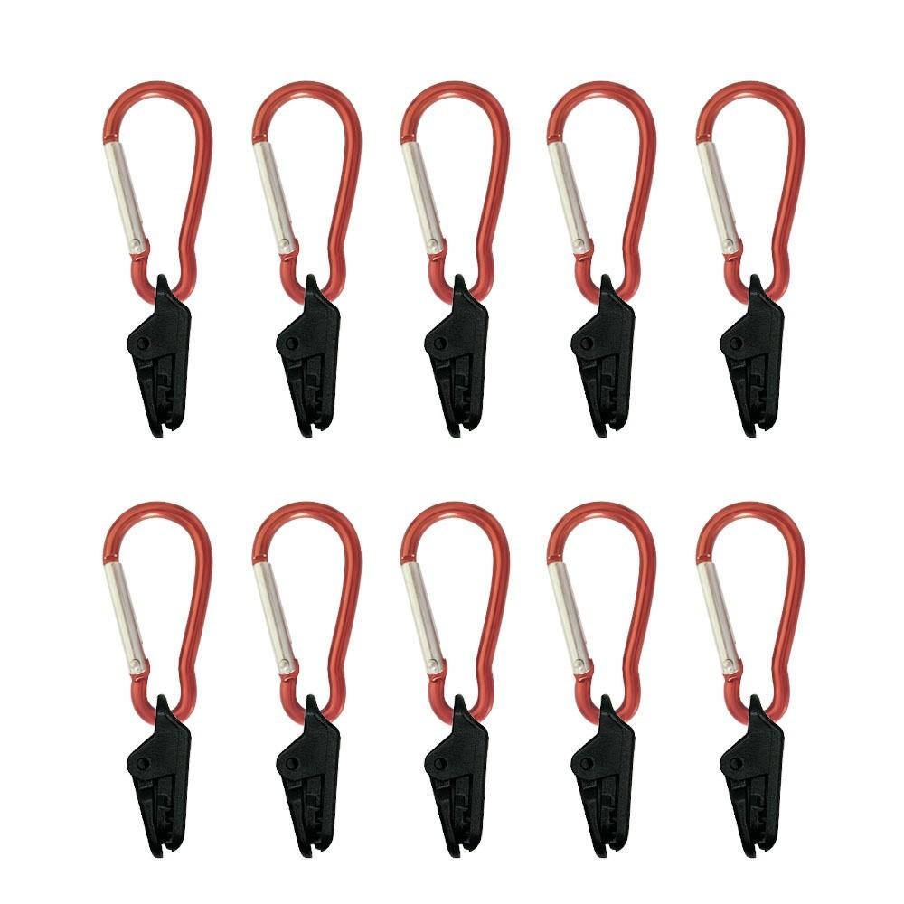 10pcs Tighten Lock Tarp Clips Hangers Clips Alligator Clip Hook  for Outdoor Camping