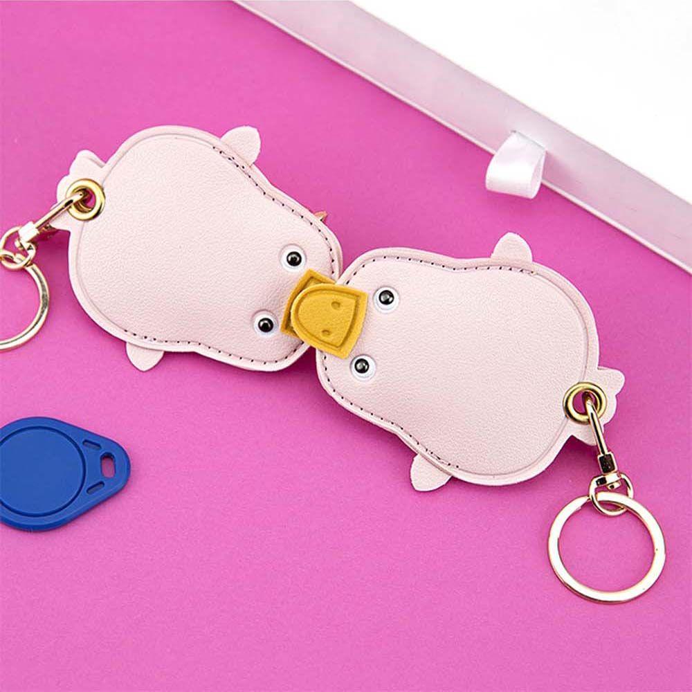 Useful Access Card Bag Pendant Keychain Access Control Card Cover Case Key Ring Keyfob