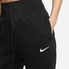 Nike Solid Color High Waist Drawstring Cuffed Casual Pants Women Bottoms Black DQ5689-010