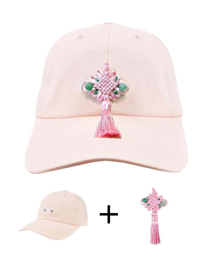 Jangeulang [Set] Pink Basic Ball Cap + Objet