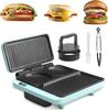 Sandwich Maker, Nonstick Electric Griddle & Grill Combo, 3 In 1 Breakfast Station, Make Egg Muffin Sand