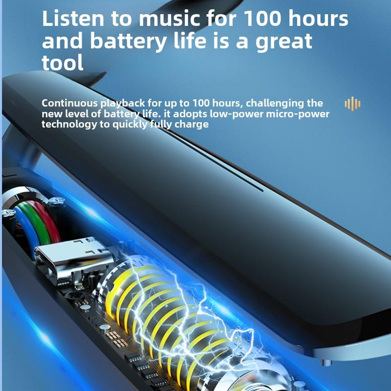 Bluetooth Headphone Neck Neck Wireless Motion Ultra Long Standby Battery Life Noise Reduction
