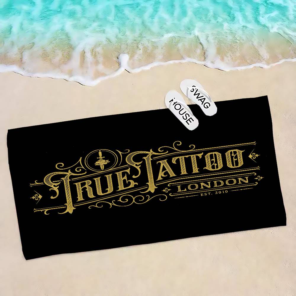 T-Tattoo Shop Microfiber Blanket Quick Drying Beach Towels Oversized Printing Super Absorbent Pool Towel Blanket