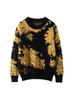 Retro Jacquard Cashmere Women's Round Neck Sweater - 2025 Autumn/Winter Collection