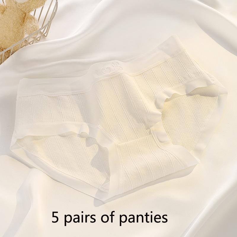 Majtki damskie Średni stan Otulające biodra Niebrudzące Chmury Miękka bawełna Odczuwalne jak z kreskówki Majtki z nadrukiem w kształcie kropli Majtki damskie antybakteryjne z kroczem