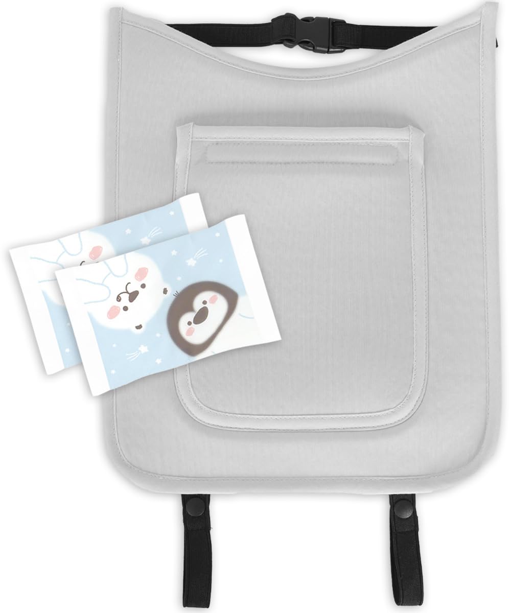 

Школьный рюкзак Keratta Охлаждающая охлаждающая спинка Охлаждение для тепла Включает 2 листа с пакетами со льдом, [Q-MAX 0.43 на ощупь] Школа, Защита, (Серый) серый