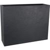 Bloembak Muret Loft L - EDA - Volcania - 46 L - Binnen/Buiten - Steenlook - 78,5 x 29,5 x H. 60 cm - Antracietgrijs