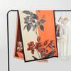 New Blanket Dual Use Imitation Cashmere Office Cloak Scarf Shawl High End Stitching Large Flower Scarf